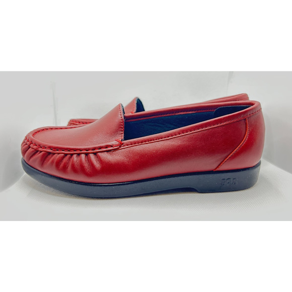 SAS Womens Size 7.5WW Tripad Comfort Shoes Loafer Ortho Simplify Red Slip On New - Picture 1 of 9
